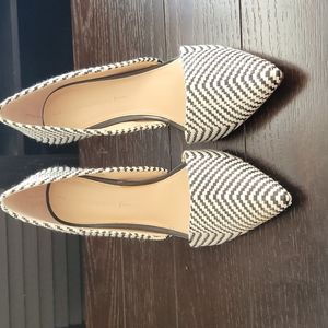 Banana Republic Black & White Woven Heels
